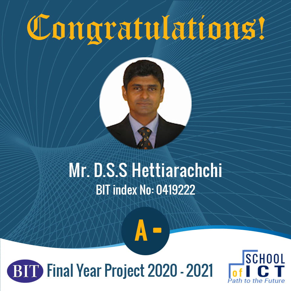 Congratulations – BIT Final Year Project 2020