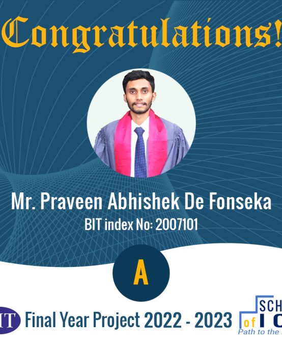Congratulations – BIT Final Year Project 2022-2023