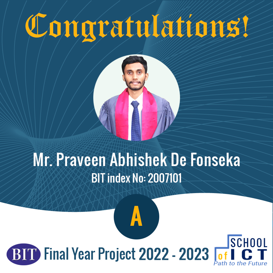 Congratulations – BIT Final Year Project 2022-2023