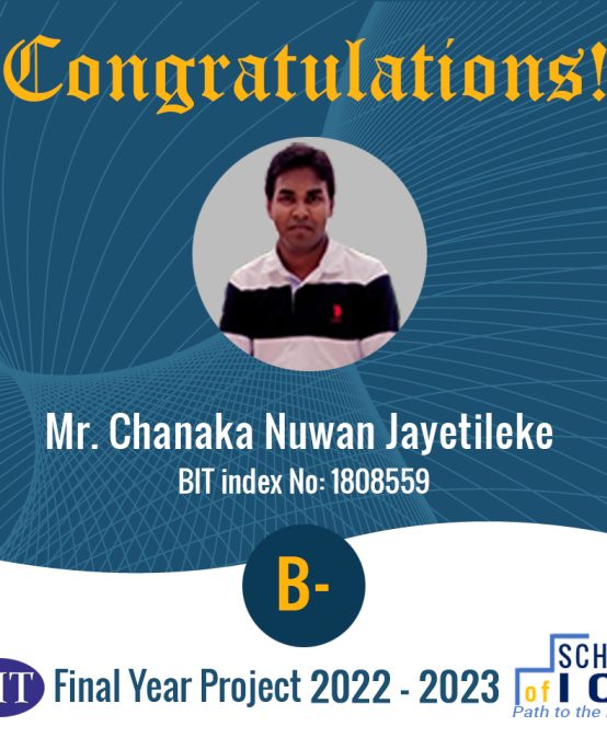 Congratulations – BIT Final Year Project 2022-2023
