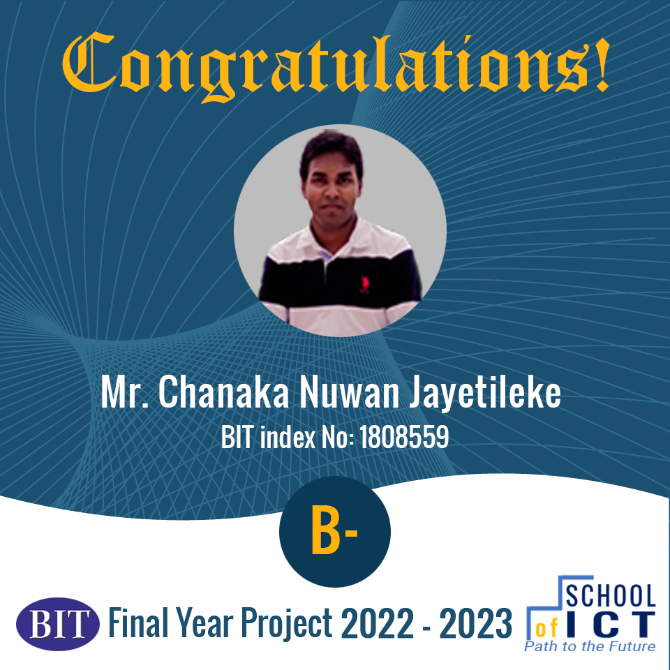 Congratulations – BIT Final Year Project 2022-2023