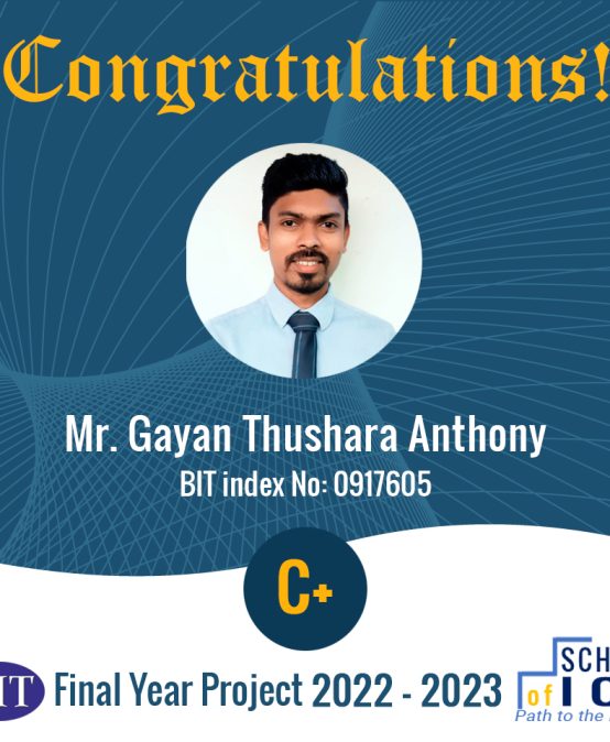 Congratulations – BIT Final Year Project 2022-2023