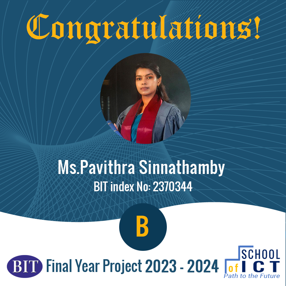 Congratulations – BIT Final Year Project 2024